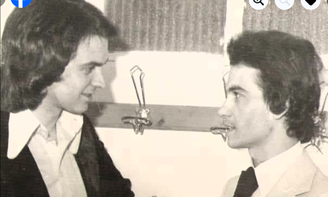 Pepe López con Camilo Sesto.
